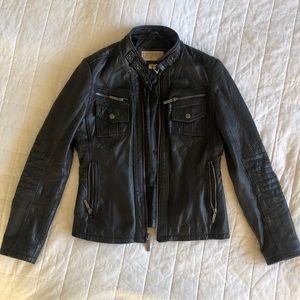 Michael Kors Moto Leather Jacket